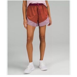 LULULEMON sz 8 Nylon Baggy Shorts EVERGREEN HI RISE SHORTS